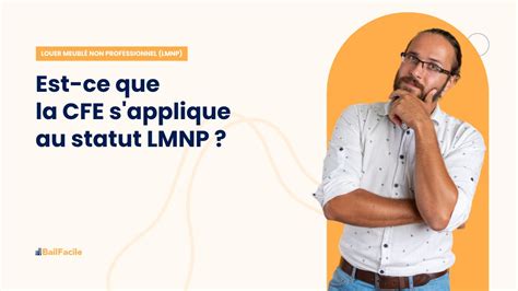 Paiement CFE en LMNP