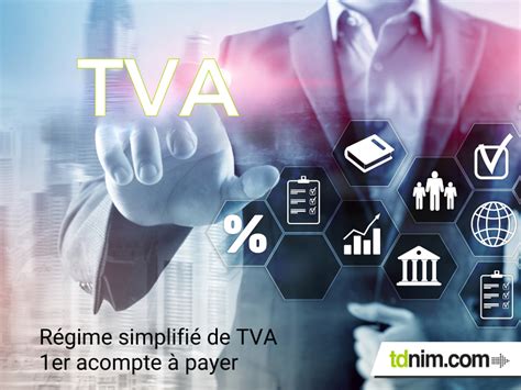 Paiement de l'acompte de TVA