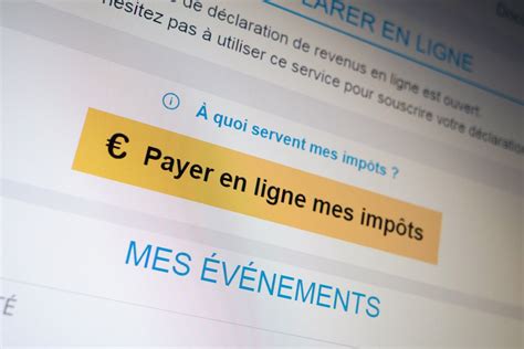 Paiement des impôts en ligne