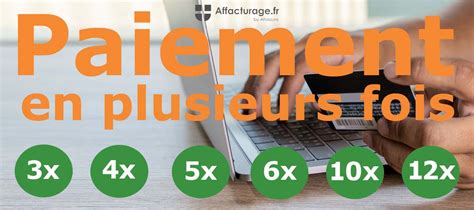 Paiement en plusieurs fois