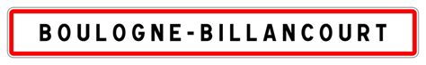 Panneau Boulogne-Billancourt