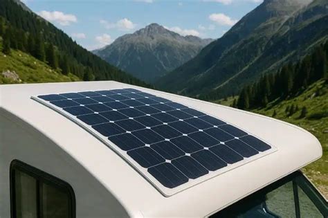 Panneau solaire sur camping-car