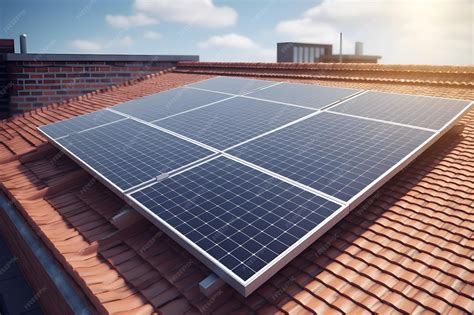 Panneaux solaires photovoltaïques sur un toit