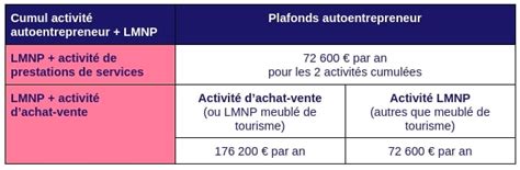 Plafonds Auto-Entrepreneur et LMNP
