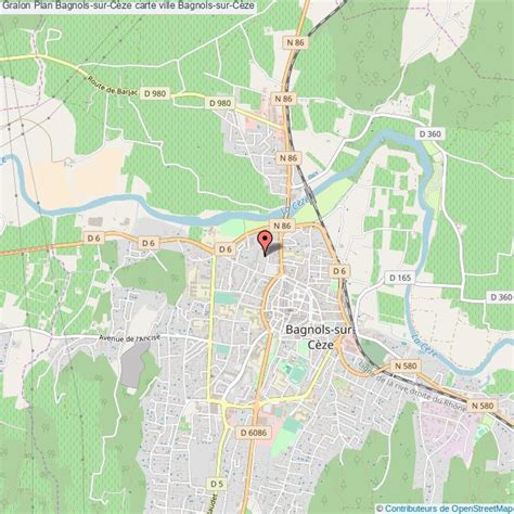 Plan de Bagnols-sur-Cèze