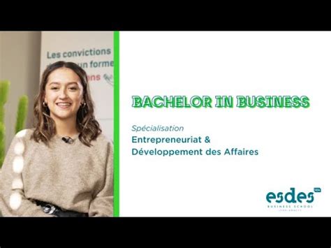 Programme Bachelor in Business - Entrepreneuriat et Développement des Affaires