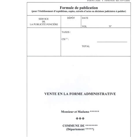 Publicité Foncière