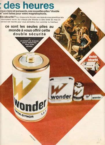 Publicité Piles Wonder