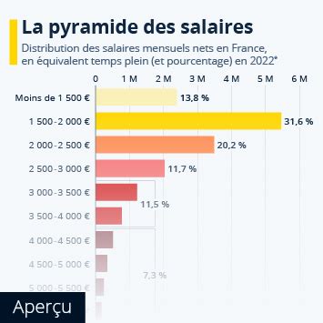 Pyramide des CSP en France