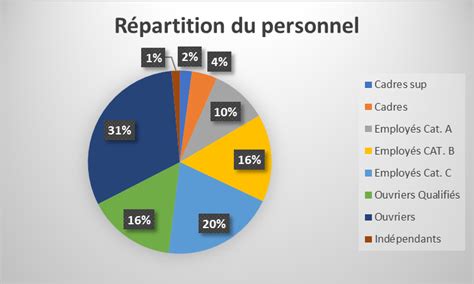 Répartition des emplois par fonction