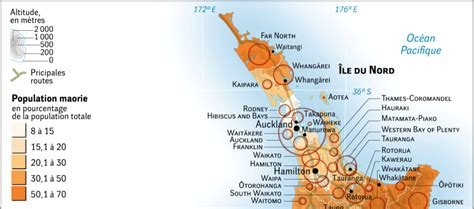 Répartition géographique de la population maorie en Nouvelle-Zélande