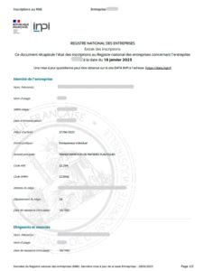 Répertoire National des Entreprises