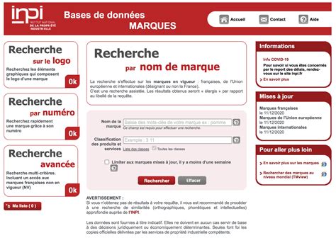 Recherche Marque INPI