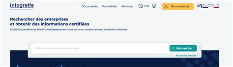 Recherche entreprise Infogreffe