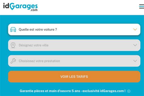 Recherche facile de garage avec idGarages