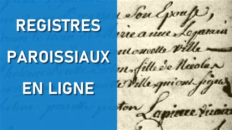 Registres paroissiaux