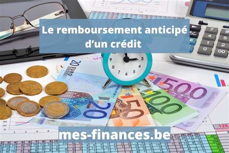 Remboursement anticipé d'un prêt