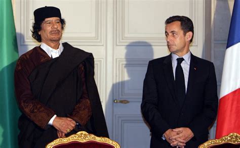 Rencontre entre Nicolas Sarkozy et Mouammar Kadhafi