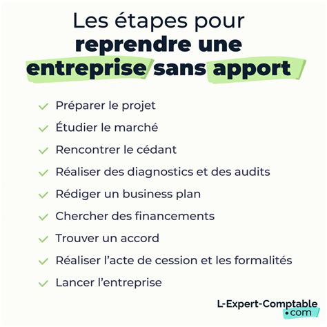 Reprendre une entreprise sans apport