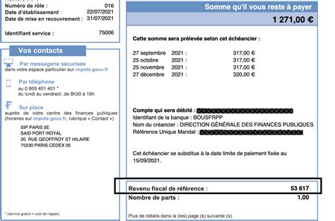 Revenu fiscal de référence par unité de consommation (UC) et par décile, en euros courants