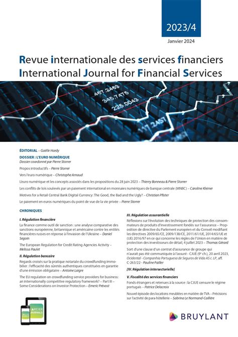 Revue Internationale des Services Financiers
