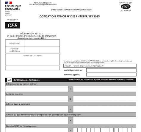 Schéma de la Cotisation Foncière des Entreprises