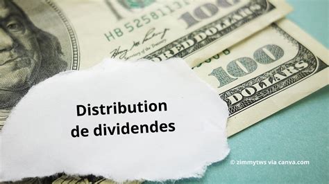 Schéma de la distribution de dividendes
