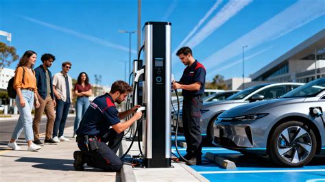 Scooter Électrique et Bornes de Recharge
