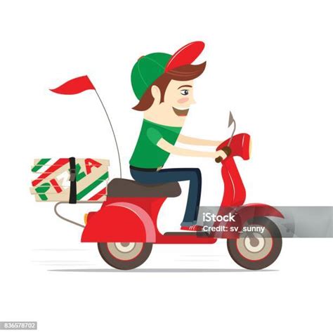 Scooter de livraison de pizzas