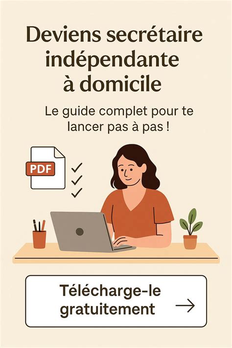 Secrétaire indépendante travaillant à domicile