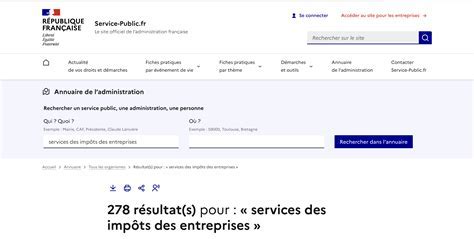 Service des Impôts des Entreprises (SIE)