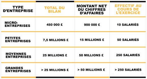 Seuils des entreprises en France en 2024