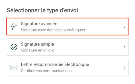 Signature Électronique Avancée