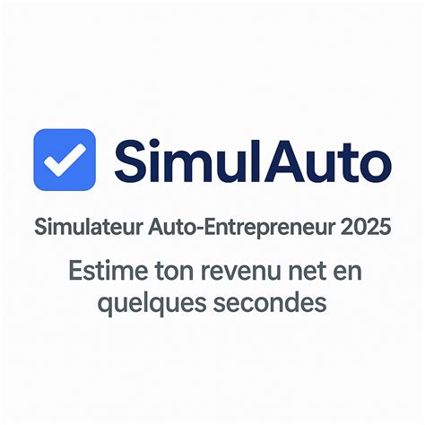 Simulateur auto-entrepreneur