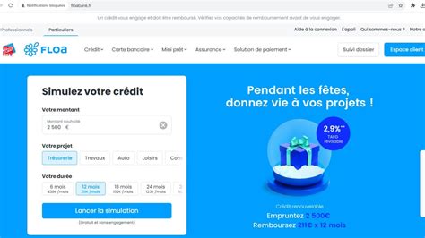 Simulation de crédit FLOA