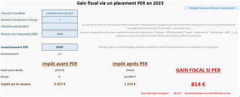Simulation impôt PACS