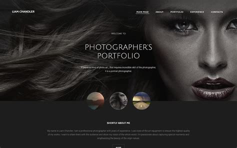 Site web professionnel pour photographe