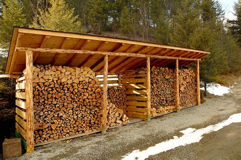 Stockage de bois de chauffage