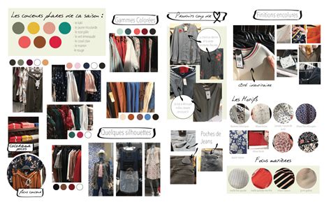 Styliste freelance travaillant sur une planche de tendances