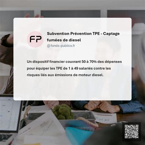 Subvention Prévention TPE