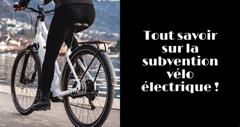 Subvention vélo électrique