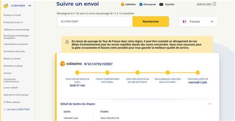 Suivi Colissimo