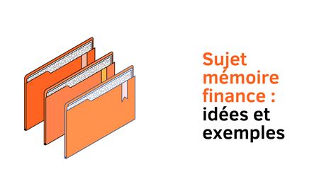 Sujets de mémoire en finance