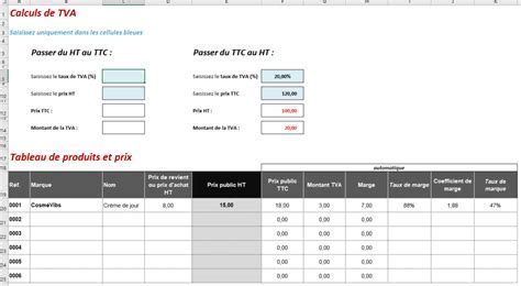 Télécharger Modèle Excel de Suivi de TVA