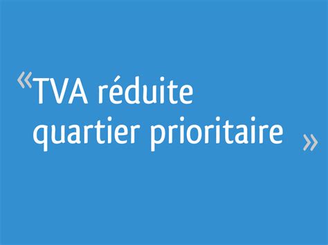 TVA réduite immobilier