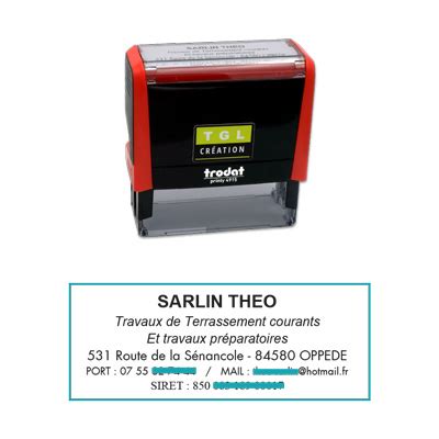 Tampon encreur pour auto-entrepreneur