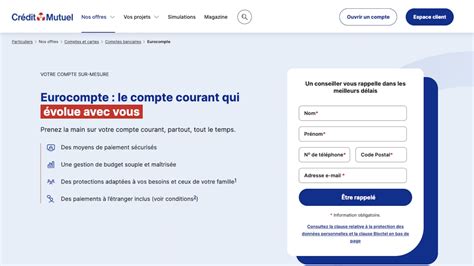 Tarifs Eurocompte