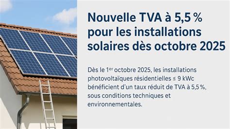 Taux TVA Panneaux Photovoltaïques Libow