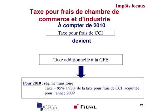 Taux de la taxe pour frais de chambre de métiers