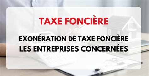 Taxe foncière pour entreprise